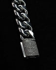 Brazalete Cuban Link Silver 12mm