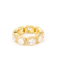Anillo Cuban Tennis Gold