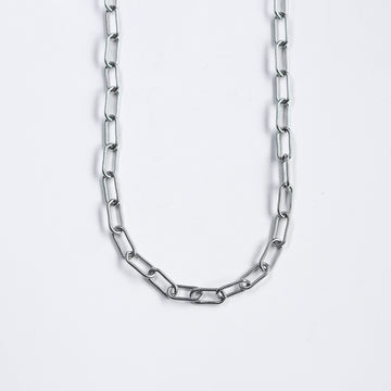 Cadena Eslabon Largo Silver