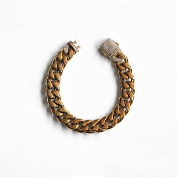 Brazalete Cuban Link Gold 12mm