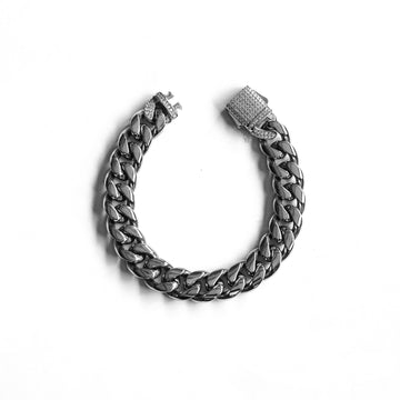 Brazalete Cuban Link Silver 12mm