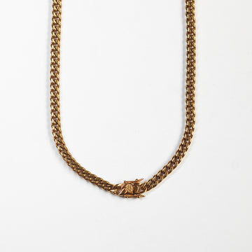 Cadena Cuban Link Gold 8mm