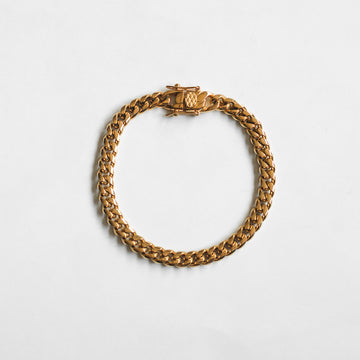 Brazalete Cuban Miami Gold 9mm