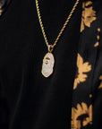 Cadena Bape Pendant Gold 18k