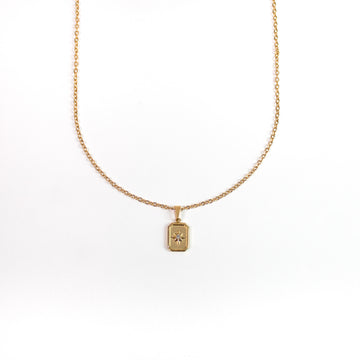 Circon Compass Chain Gold