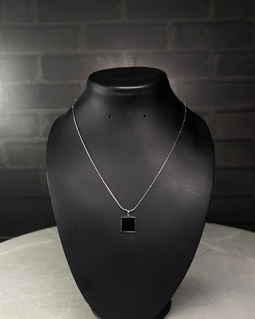 Cadena Cuadrado Black Silver