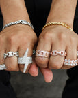 Anillo Rayo Ice Silver