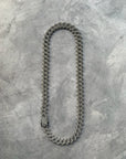 Cadena Cuban Basic Prong Silver 18k