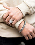 Anillo Rayo Ice Silver