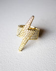 Anillo Rayo Ice Gold