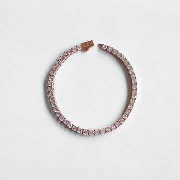 Pulsera Tennis 4mm Gold Rose