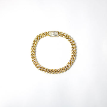 Brazalete Cuban de 8mm Gold