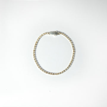 Brazalete Tennis Coral Plata 925