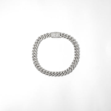 Brazalete Cuban de 8mm Silver