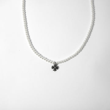 Mini Round Cross Pearl Chain