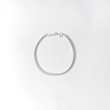 Brazalete Tennis 2mm Plata 925