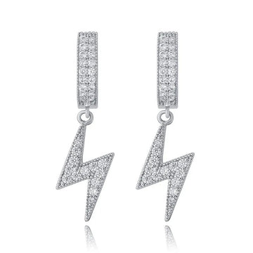 Arete Rayo Silver 18k Ice