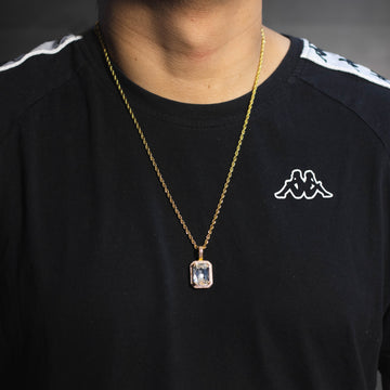 Cadena Gema Gris 18k