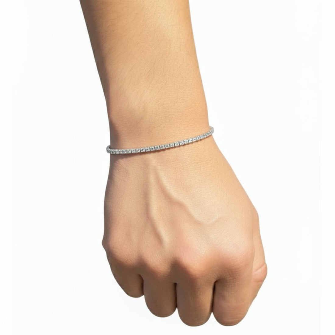 Brazalete Tennis 2.5mm Plata 925