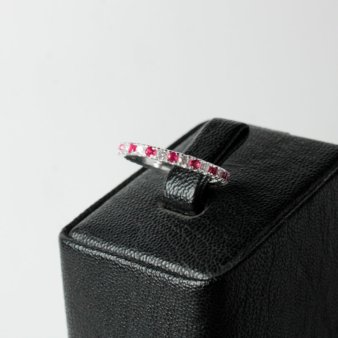 Anillo Mini cuban tennis Doble color Plata 925