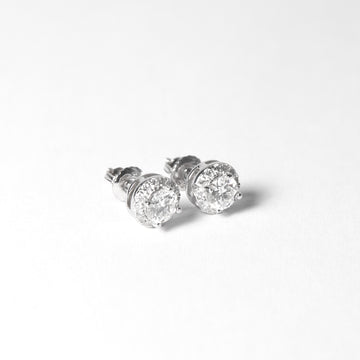 Aretes Mini Circulares Moissanita