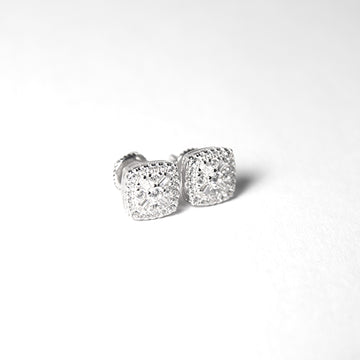 Aretes cuadrados Plata 925