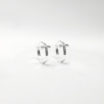 Argolla Mini Cruz Plata 925