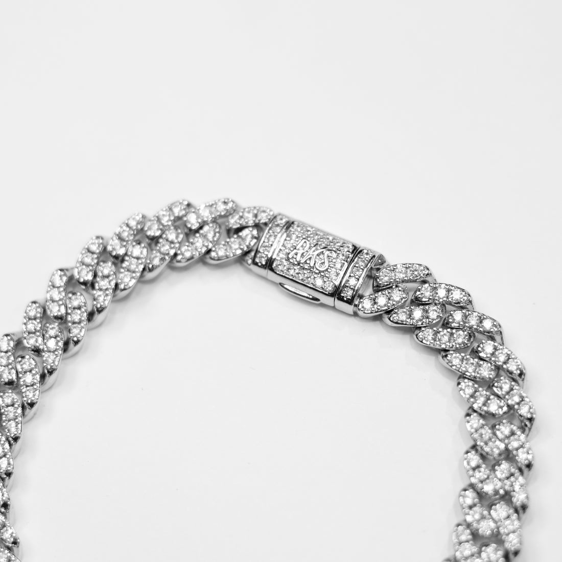 Brazalete Cuban Miami Silver 6mm