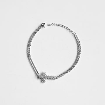 Brazalete Corvina Cruz VVS Silver