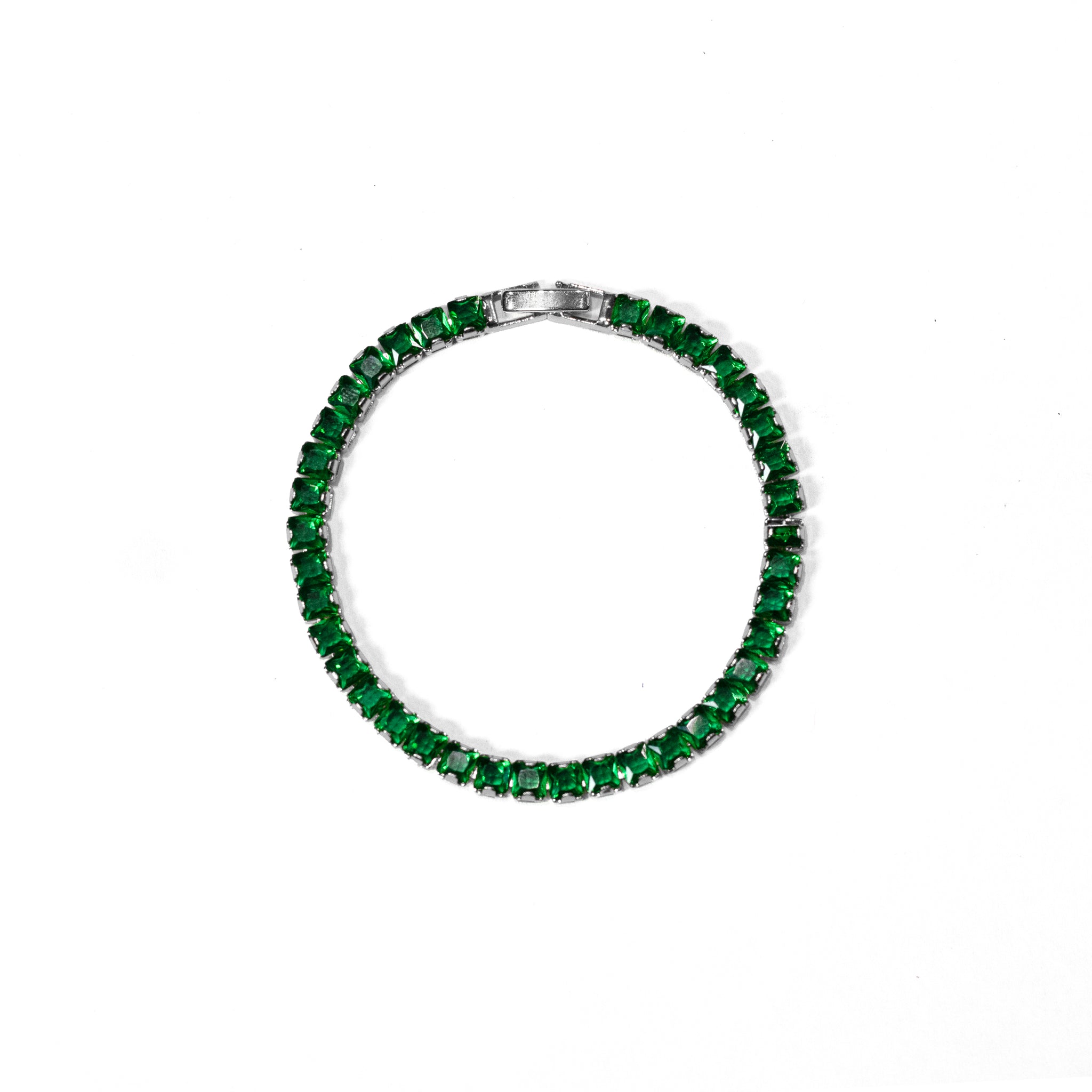 Tennis Green Silver 18k