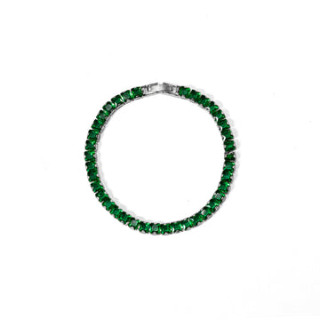 Tennis Green Silver 18k