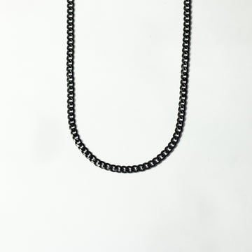Cadena Mini Cuban Black Basic