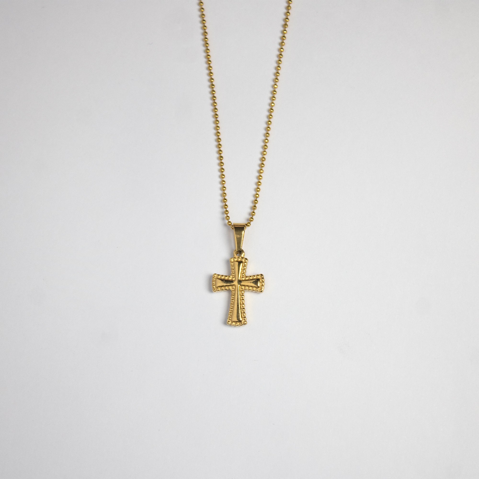 Cadena Cruz Vintage Gold 18k