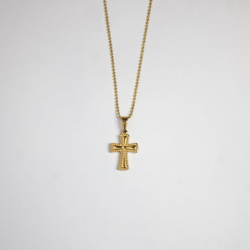 Cadena Cruz Vintage Gold 18k