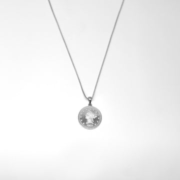 Cadena Moneda 1901 Silver