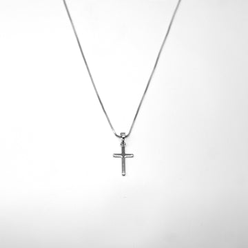 Cadena Cruz Clasic Silver