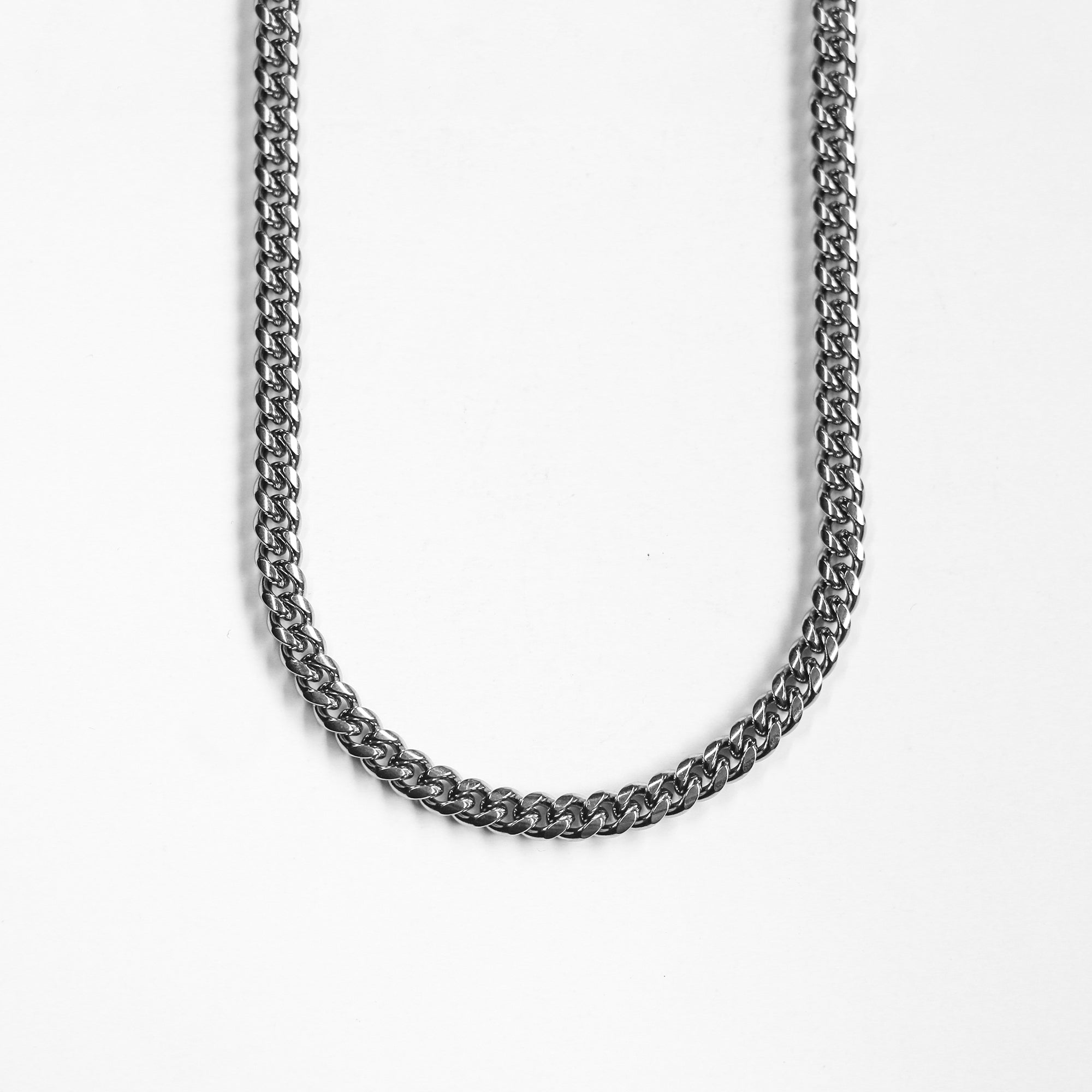 Cadena Cuban Link Clasic 8mm Silver