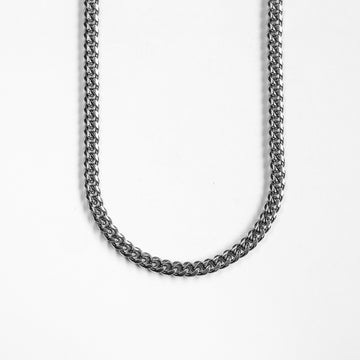 Cadena Cuban Link Clasic 8mm Silver