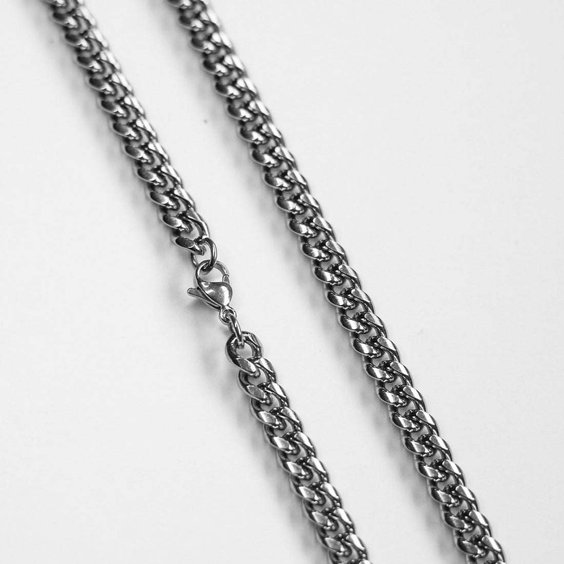 Cadena Cuban Link Clasic 8mm Silver