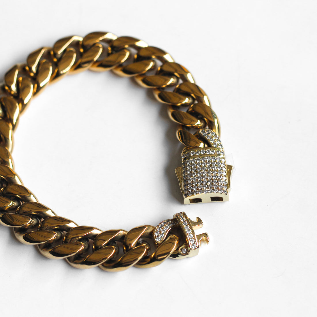 Brazalete Cuban Link Gold 12mm