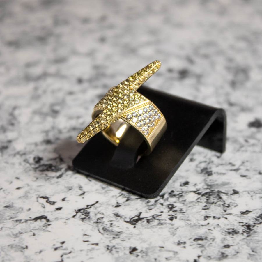 Anillo Rayo Ice Gold