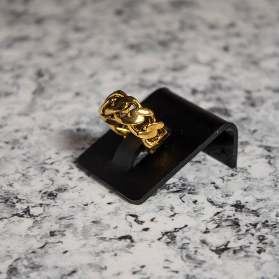 Anillo Cuban Link Gold