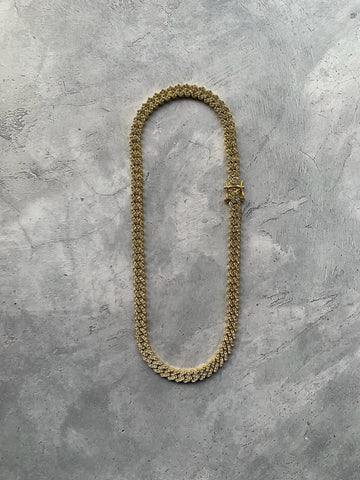 Cadena Cuban Miami 8mm Basic Gold 18k