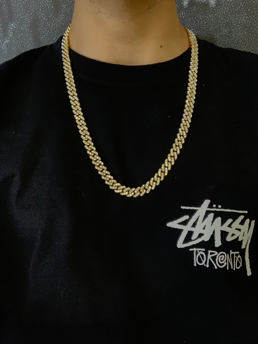 Cadena Cuban Miami 8mm Basic Gold 18k