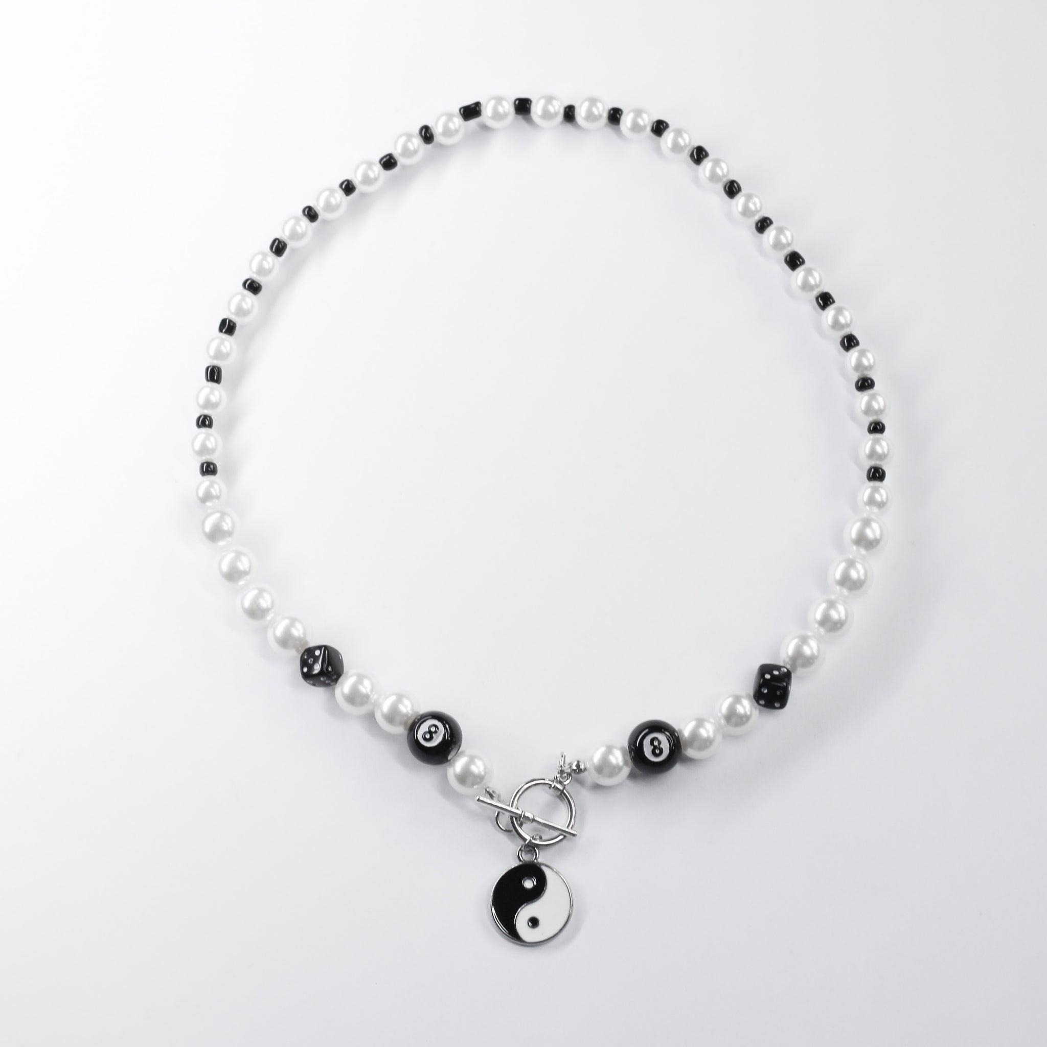 Cadena Perlas Ying Yang