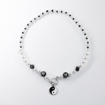 Cadena Perlas Ying Yang