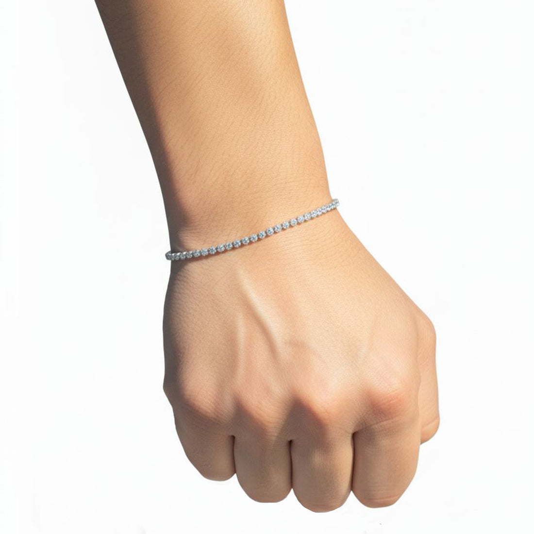 Brazalete Tennis circular 2.5mm Plata 925