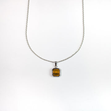 Vintage Mustard Gem Chain