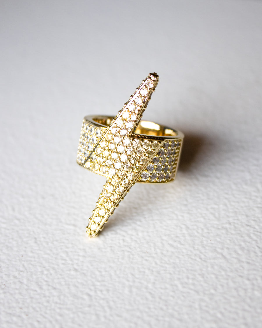 Anillo Rayo Ice Gold