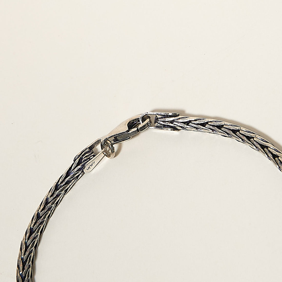 Brazalete Plata Quemada Espiga
